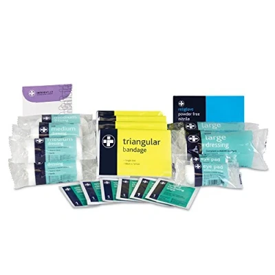 Image of Reliance Medical 10 Persons First Aid Refill Pack, Essential Supplies for Workplace Safety, HSE Compliant, Product Code 121