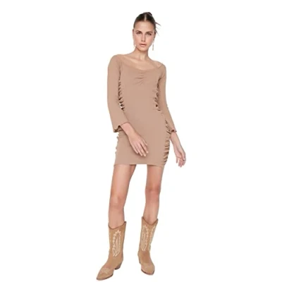 Image of Trendyol Women Mini Bodycon Slim Woven Dress