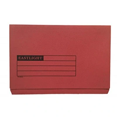 Image of Document Wallet Full Flap, 270gsm, Red, Pack of 50
