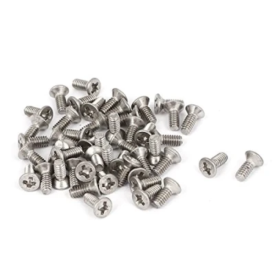 Image of sourcingmap M2x5mm Stainless Steel Phillips Flat Countersunk Head Screws 50pcs
