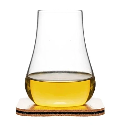 Image of Sagaform Tasting Whiskey Glasses Set of 2 Crystal Snifter Nosing, for Whisky, Rum, Brandy, Cognac Boxed Pair