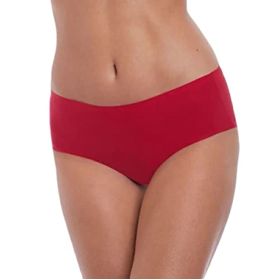 Image of Fantasie Women&#039;s Smoothease Invisible Stretch Vpl free Full Briefs, Red, One Size UK