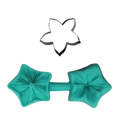 Image of Cake Cutting Mold 1 Set Leaf Shaped Fondant Cookie Die Stainless Steel Pastry