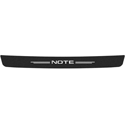 Image of EAGLEG Car Rear Bumper Protector Strip for Nis san NOTE, Trunk Sill Edge Scuff Plate Carbon Fiber Anti scratch Sticker Body Styling Accessories,Black