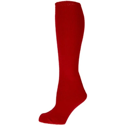 Image of Ladies Wellington Boot Socks Size 4 7 (Dark Red)