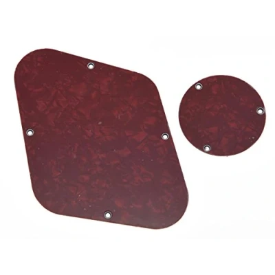Image of KAISH Red Pearl LP Rear Control Plate Switch Cavity Cover for Les Paul Made in USA