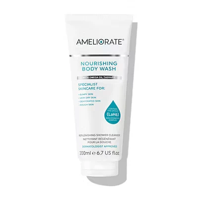 Image of Ameliorate Nourishing Body Wash 200ml Lab6, soap free, Omega oils Dermatologically tested