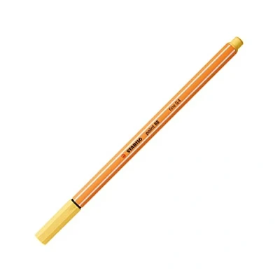 Image of STABILO Pack of 3 Felt Tip Pens with Fine Point 88, Light Yellowaa