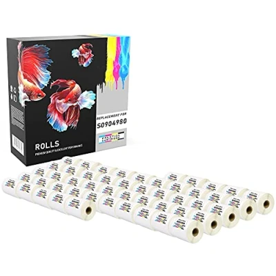 Image of 50 Compatible Rolls S0904980 104mm x 159mm (220 Labels/Roll) Labels with LabelWriter 4XL 450 400 330 320 310
