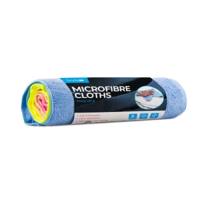 Image of Simply CLE020 Roll of 6 Microfiber Cloths