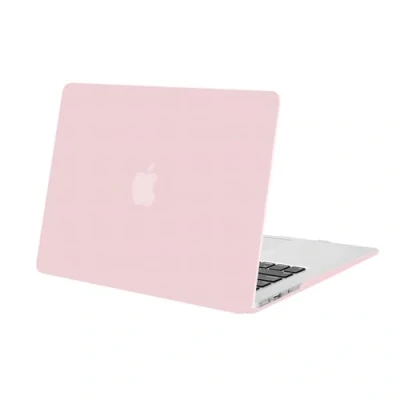 Image of MOSISO Compatible with MacBook Air 13 inch Case Older Version (Models: A1466/A1369, 2010 2017 Release), Protective Plastic Hard Shell Cover Case, Rose quartz