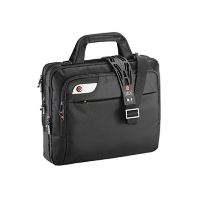 Image of i stay Laptop bag, 15.6 inch Business Computer Case, Unisex Spacious Sleeve Shoulder Messenger Bag for Women and Men, Universal Nylon Briefcase Computer/Notebook Black is0104