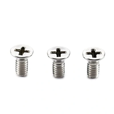 Image of Musiclily Pro #68 32X3/8&quot; Stainless Steel Phillips Countersunk Mounting Screws for American Strat Style Electric Guitar Tremolo Block (Set of 3)