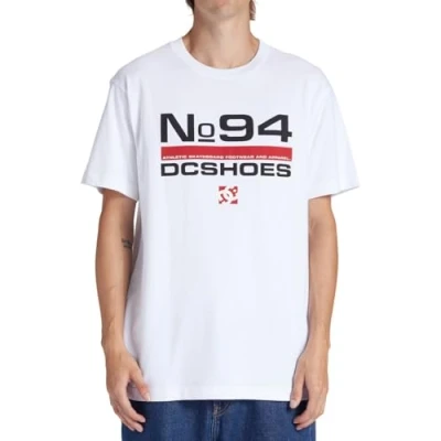 Image of DC Shoes NINE FOUR WBB0 Print Tshirt, Size: Large, White