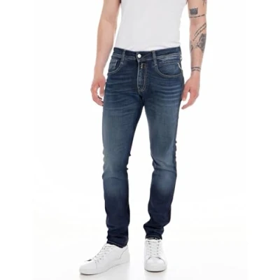 Image of Replay men&#039;s jeans with stretch, Blue (Dark 007), 29W / 30L