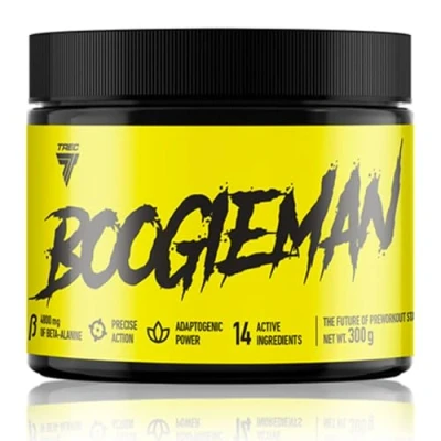Image of Trec Nutrition BOOGIEMAN Powder Ultimate Pre Workout Fuel for Explosive Energy, Muscle Pump, and Endurance Boost Formulated with Arginine, Citrulline, Beta Alanine (Tropical)