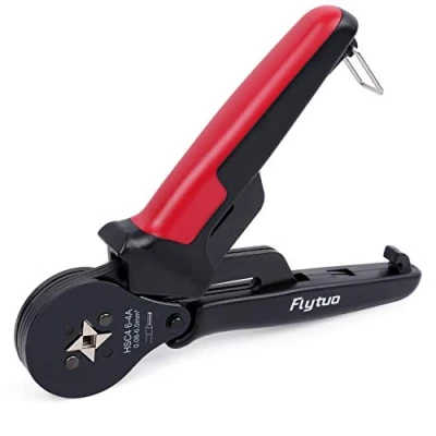 Image of Flytuo Wire Ferrule Crimping Tool for AWG28 10, Mini HSC8 6 4A Self Adjustable Ratchet Crimper Terminals Cables End Sleeves