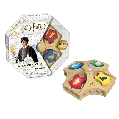 Image of TOMY Harry Potter Wizarding Quiz Game Fun Family Trivia Games For Kids And Fans Children Suitable Girls Boys Aged 8 +