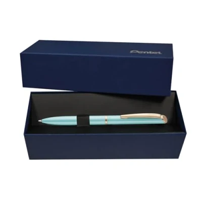 Image of Pentel EnerGel Philography Pastel Green Barrel with Gift Box BL2007PD A/BX