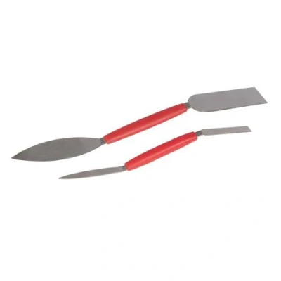 Image of 2 Piece Plasterers Leaf &amp; Square Tools Set for Plastering,Filling Touchin