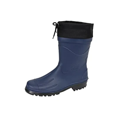 Image of MADSea Nils Hannes Men&#039;s Boys Wellington Boots Half Shaft Rain Boots, Dark blue black, 12.5 UK