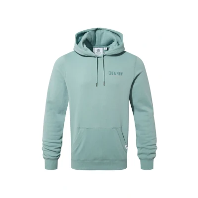 Image of TOG24 Ebb Mens Hoodie Design Collaboration With Luke Horton Supersoft Brushed Back Overhead Made From cotton