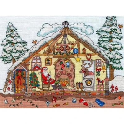 Image of Bothy Threads Cross Stitch Kit Cut Thru&#039; Christmas