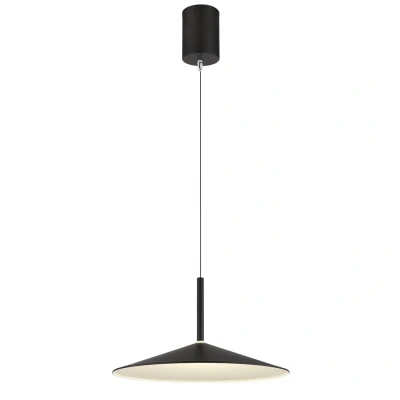 Image of Lampone Dome Pendant Ceiling Light Matt Black LED 4000K