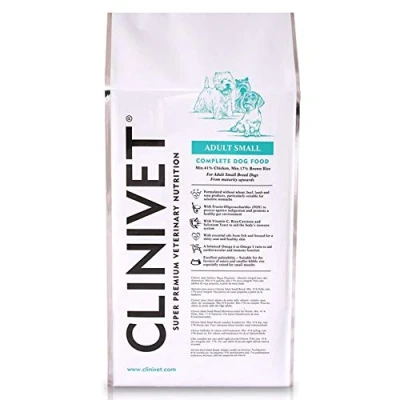 Image of Clinivet Adult Small Breed Super Premium Natural Hypoallergenic Complete Dry Dog Food Rich in Protein and Vitamins, 12kg