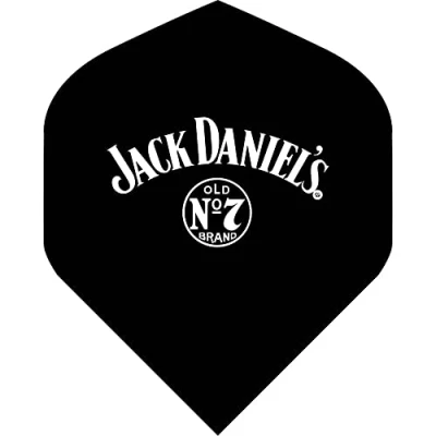 Image of Jack Daniel Officially Licensed Branded Dart Flights Standard No2 Original No7 Logo (F3166) 1 Set of 3