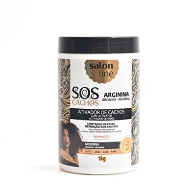 Image of SOS Curl Activator Arginine Repair Salon Line 1kg Ativador de Cachos Arginina Reparação