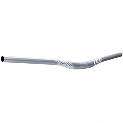Image of Funn Full On Mountain Bike Handlebar with Bar Clamp 31.8mm and Width 810mm, Tough Lightweight Alloy Riser for MTB, BMX Road Bike, Rise 15mm MTB (Gray)