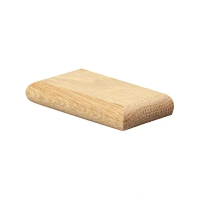 Image of Jackson Woodturners Oak Flat Half Newel Cap Rebated to fit a 70mm Post