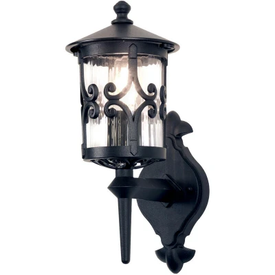 Image of Hereford 1 Light Outdoor Wall Lantern Black, E27