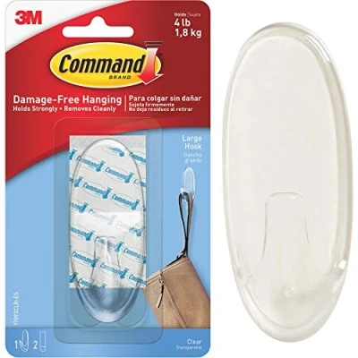 Image of Command Strips 17093CLR Large Clear Hook
