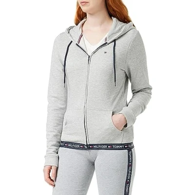 Image of Tommy Hilfiger Hoody Pyjama top, Women&#039;s, Size: Small, Grey