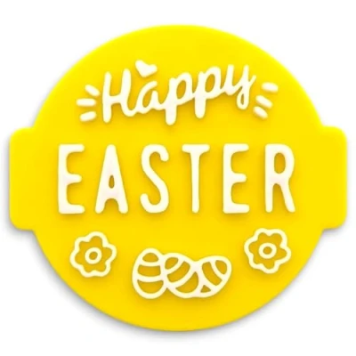 Image of Happy Easter HE19 Embosser/Stamp for Fondant, Icing, Cupcake, Cake, Decoration