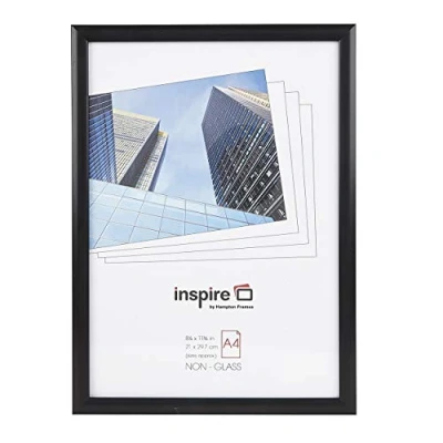 Image of Hampton Frames Poster Frame, Black, A4 (21x29.7cm)