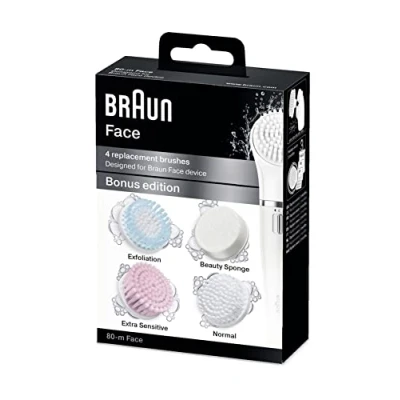 Image of Braun SE80 Silk Epil Face Extra Multi Pack Refills of 4