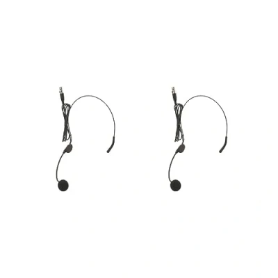 Image of 2 set of Ear Hook Omni Directional Boom Head Worn Microphone XLR 3Pin, Black