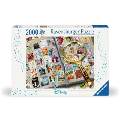 Image of Ravensburger Disney Stamp Album 2000 Piece Jigsaw Puzzle for Adults &amp; Kids Age 12 and Up