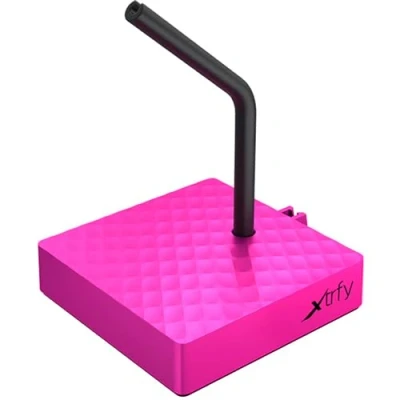 Image of Xtrfy B4, Mouse Bungee for Greater Playing Comfort, Flexible Cable Holder Gaming Mouse, Stable Base, Non Slip Underside Practical and Compact, Pink