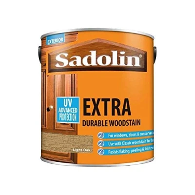 Image of Sadolin EXTRA WOODSTAIN (YELLOW TIN) 2.5lt Light Oak