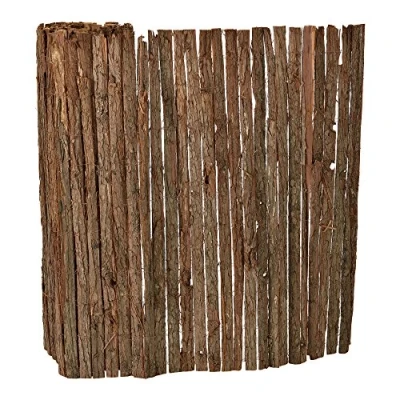 Image of casa.pro] Bark Mat Fencing Sight Sun Wind Protection Garden Fence Terrace 1x5m