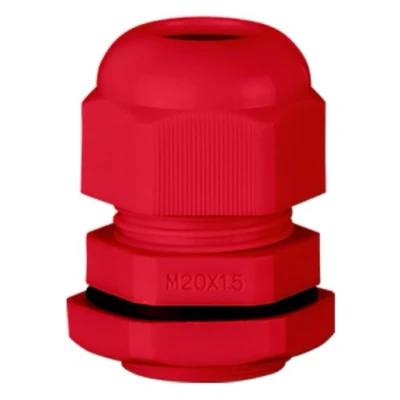 Image of Stag Dome Top Gland Cable Red 20mm Pack Of 10 Scg/M20R
