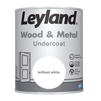 Image of Leyland Wood &amp; Metal Undercoat, Brilliant White, 750ml