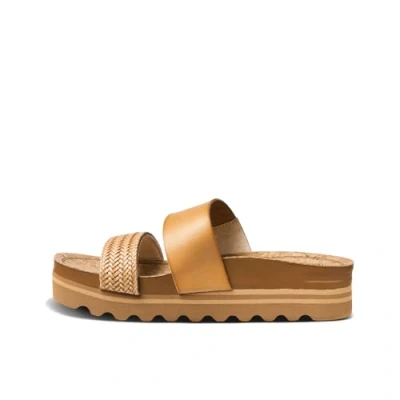 Image of Reef Women&#039;s Cushion Vista Hi Sandal, Natural Braid, 4 UK