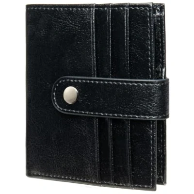 Image of JEEBURYEE Womens Wallet Small Leather Credit Card Holder RFID Blocking Ladies Slim Minimalist Bifold with Zipper Coin Pocket Black
