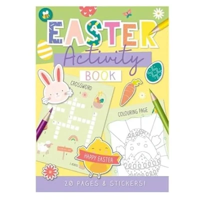 Image of Easter Activity Book for Kids Filled with Stickers, Games, Colouring Pages, Mazes, Wordsearches &amp; Puzzle Activities Ages 3 Years+