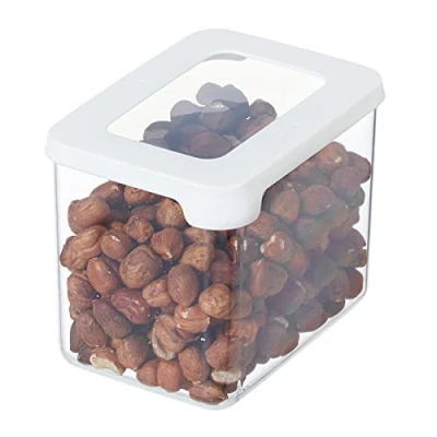 Image of Gastromax Dry Food Keeper 0.8 Liter Transparent White Colour, One Size